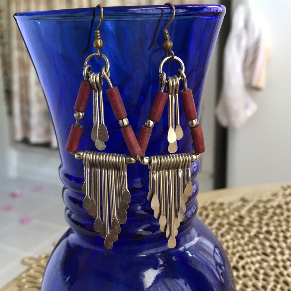 Retro sterling silver earrings